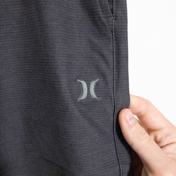 Hurley Shorts Mens 28 (30x10) Ion Gray Printed Hybrid Walk Stretch New - Picture 8 of 12